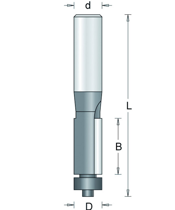 103xs-3.2 HM Kantenfrees XS met onderlager 4,8mm d=3,2